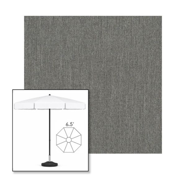Picture of Smoke | 6.5' Fiberglass Patio Umbrella Sunbrella® Awning Fabric