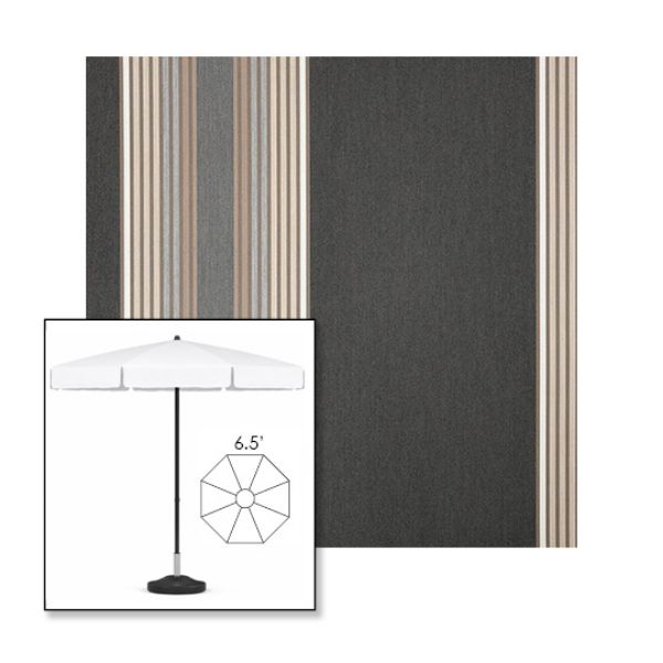 Picture of Tillman Shale | 6.5' Fiberglass Patio Umbrella Sunbrella® Awning Fabric