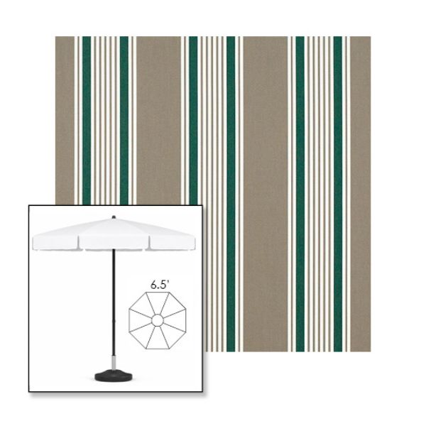 Picture of Taupe 2 | 6.5' Fiberglass Patio Umbrella Sunbrella® Awning Fabric