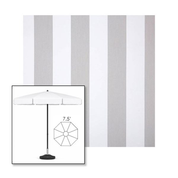 Picture of Beaufort Cloud | 7.5' Fiberglass Patio Umbrella Sunbrella® Awning Fabric