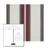 Picture of Burgundy Black White | 7.5' Fiberglass Patio Umbrella Sunbrella® Awning Fabric