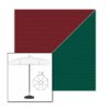 Picture of Burgundy Forest Green | 7.5' Fiberglass Patio Umbrella Sunbrella® Awning Fabric