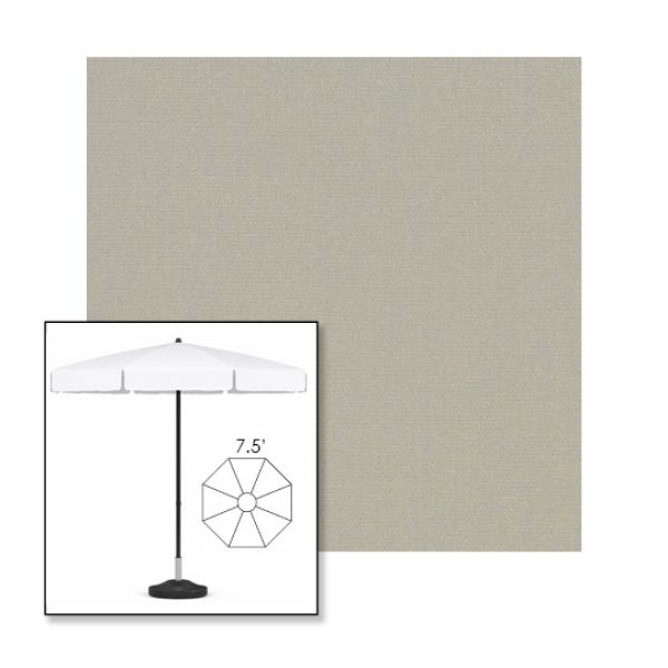 Picture of Cadet Grey | 7.5' Fiberglass Patio Umbrella Sunbrella® Awning Fabric