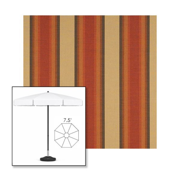 Picture of Colonnade Redwood | 7.5' Fiberglass Patio Umbrella Sunbrella® Awning Fabric