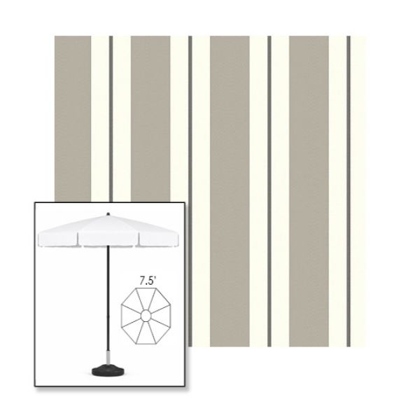Picture of Equate Cashmere | 7.5' Fiberglass Patio Umbrella Sunbrella® Awning Fabric