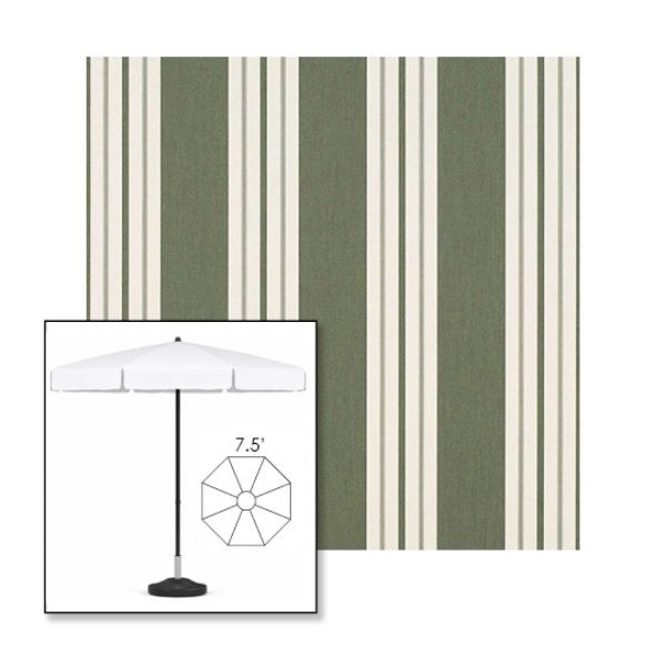 Picture of Fern Classic | 7.5' Fiberglass Patio Umbrella Sunbrella® Awning Fabric