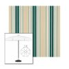 Picture of Forest Green Beige Natural Fancy | 7.5' Fiberglass Patio Umbrella Sunbrella® Awning Fabric