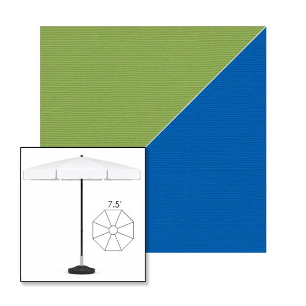 Picture of Ginkgo Pacific Blue | 7.5' Fiberglass Patio Umbrella Sunbrella® Awning Fabric