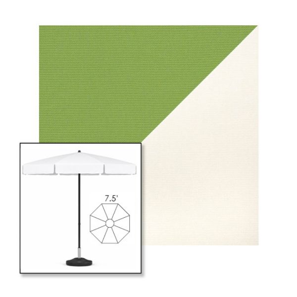 Picture of Ginkgo White | 7.5' Fiberglass Patio Umbrella Sunbrella® Awning Fabric