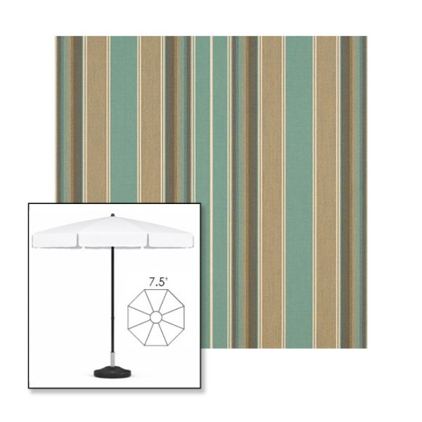 Picture of Kiawah Spa | 7.5' Fiberglass Patio Umbrella Sunbrella® Awning Fabric