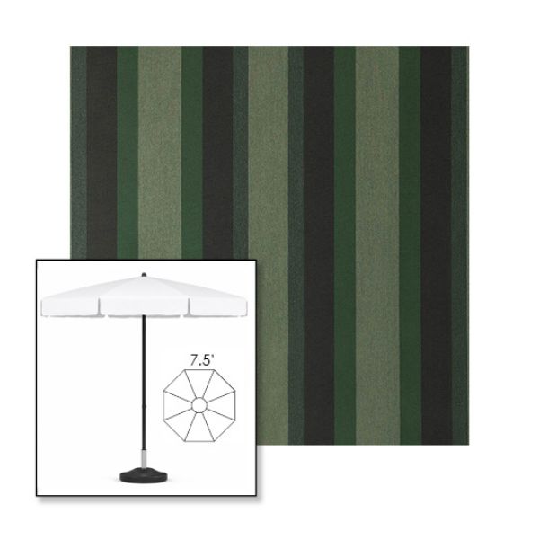 Picture of Marco Olive | 7.5' Fiberglass Patio Umbrella Sunbrella® Awning Fabric