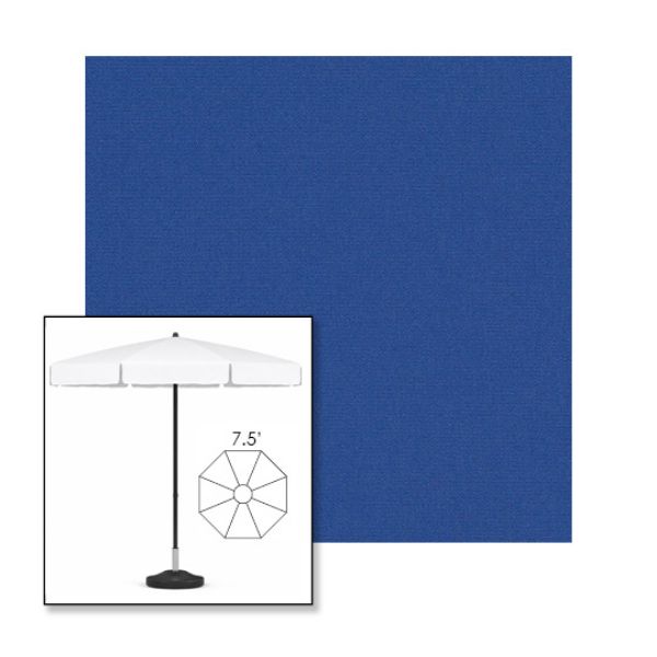 Picture of Mediterranean Blue | 7.5' Fiberglass Patio Umbrella Sunbrella® Awning Fabric