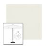 Picture of Natural | 7.5' Fiberglass Patio Umbrella Sunbrella® Awning Fabric