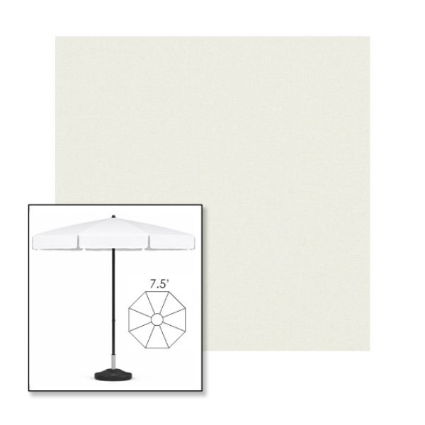 Picture of Natural | 7.5' Fiberglass Patio Umbrella Sunbrella® Awning Fabric