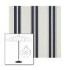 Picture of Navy Taupe Fancy | 7.5' Fiberglass Patio Umbrella Sunbrella® Awning Fabric