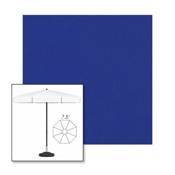 Picture of Ocean Blue | 7.5' Fiberglass Patio Umbrella Sunbrella® Awning Fabric