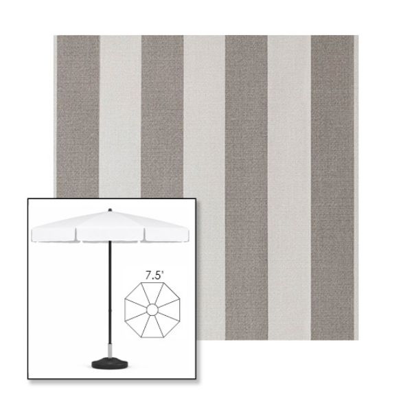 Picture of Paxton Stone | 7.5' Fiberglass Patio Umbrella Sunbrella® Awning Fabric
