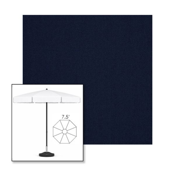 Picture of Royal Navy | 7.5' Fiberglass Patio Umbrella Sunbrella® Awning Fabric