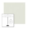 Picture of Silver | 7.5' Fiberglass Patio Umbrella Sunbrella® Awning Fabric