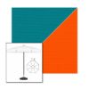 Picture of Turquoise Orange | 7.5' Fiberglass Patio Umbrella Sunbrella® Awning Fabric