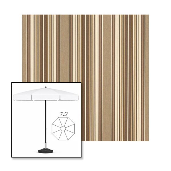 Picture of Westfield Mushroom | 7.5' Fiberglass Patio Umbrella Sunbrella® Awning Fabric