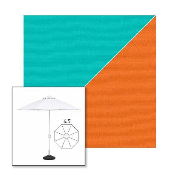 Picture of Aruba Tuscan | 6.5' Fiberglass Market Umbrella Sunbrella® Awning Fabric