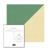 Picture of Basil Parchment | 6.5' Fiberglass Market Umbrella Sunbrella® Awning Fabric