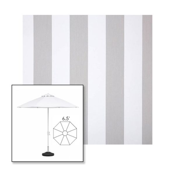 Picture of Beaufort Cloud | 6.5' Fiberglass Market Umbrella Sunbrella® Awning Fabric