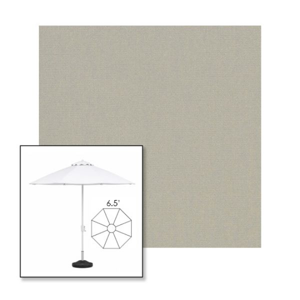 Picture of Cadet Grey | 6.5' Fiberglass Market Umbrella Sunbrella® Awning Fabric