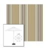 Picture of Emblem Beige | 6.5' Fiberglass Market Umbrella Sunbrella® Awning Fabric