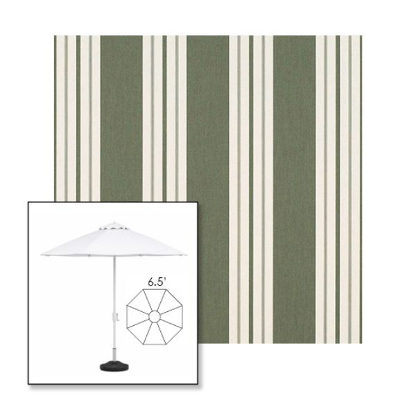 Picture of Fern Classic | 6.5' Fiberglass Market Umbrella Sunbrella® Awning Fabric