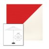Picture of Logo Red White | 6.5' Fiberglass Market Umbrella Sunbrella® Awning Fabric
