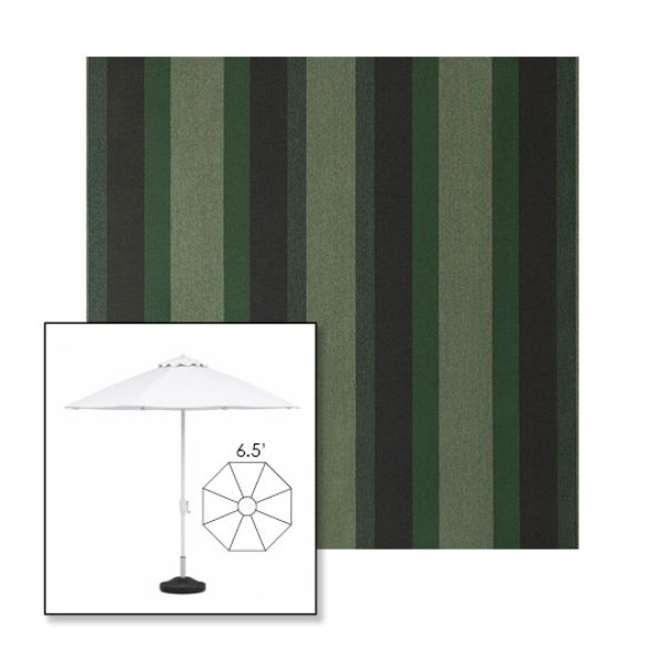 Picture of Marco Olive | 6.5' Fiberglass Market Umbrella Sunbrella® Awning Fabric