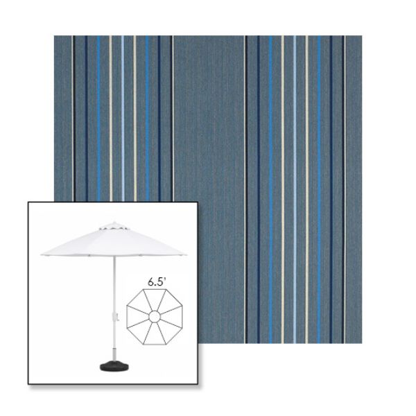 Picture of Motive Denim | 6.5' Fiberglass Market Umbrella Sunbrella® Awning Fabric