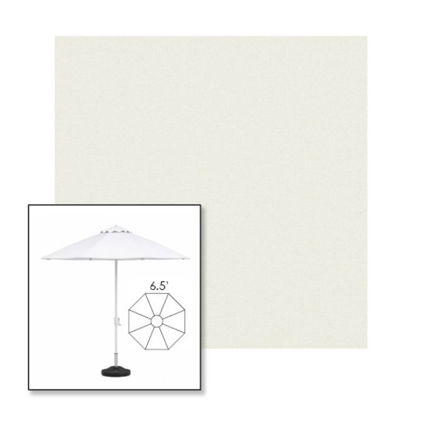 Picture of Natural | 6.5' Fiberglass Market Umbrella Sunbrella® Awning Fabric