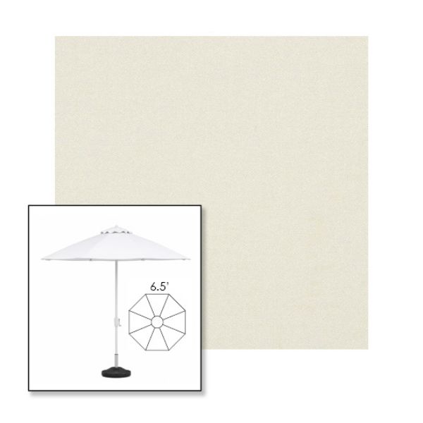 Picture of Oyster | 6.5' Fiberglass Market Umbrella Sunbrella® Awning Fabric
