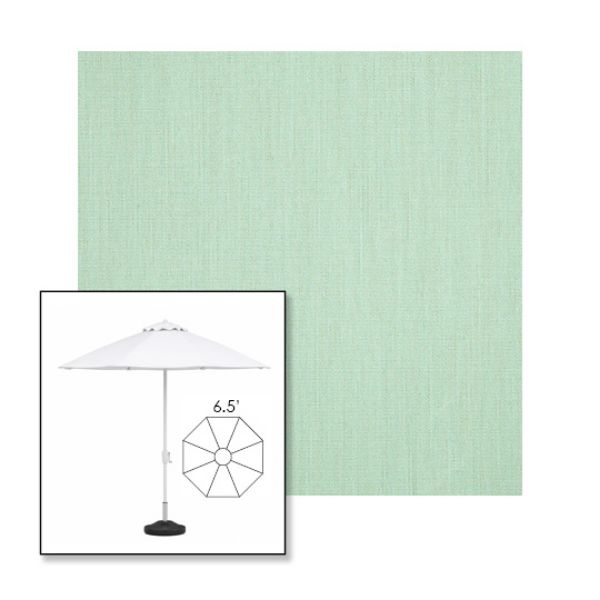 Picture of Sea | 6.5' Fiberglass Market Umbrella Sunbrella® Awning Fabric