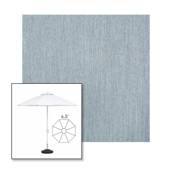 Picture of Storm | 6.5' Fiberglass Market Umbrella Sunbrella® Awning Fabric