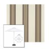 Picture of Taupe Tailored | 6.5' Fiberglass Market Umbrella Sunbrella® Awning Fabric