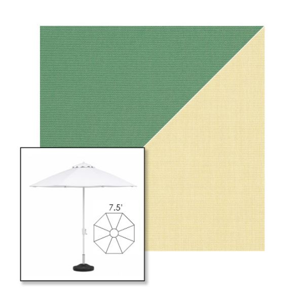 Picture of Basil Parchment | 7.5' Fiberglass Market Umbrella Sunbrella® Awning Fabric