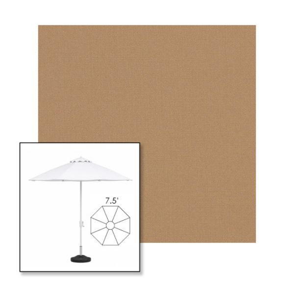Picture of Beige | 7.5' Fiberglass Market Umbrella Sunbrella® Awning Fabric
