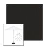 Picture of Black | 7.5' Fiberglass Market Umbrella Sunbrella® Awning Fabric