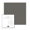 Picture of Charcoal Grey | 7.5' Fiberglass Market Umbrella Sunbrella® Awning Fabric