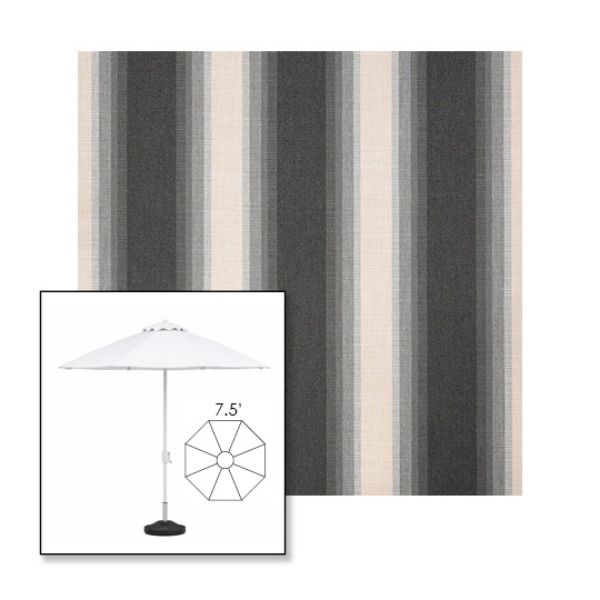 Picture of Colonnade Stone | 7.5' Fiberglass Market Umbrella Sunbrella® Awning Fabric