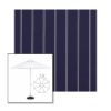 Picture of Cooper Navy | 7.5' Fiberglass Market Umbrella Sunbrella® Awning Fabric