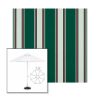 Picture of Forest Green Fancy | 7.5' Fiberglass Market Umbrella Sunbrella® Awning Fabric