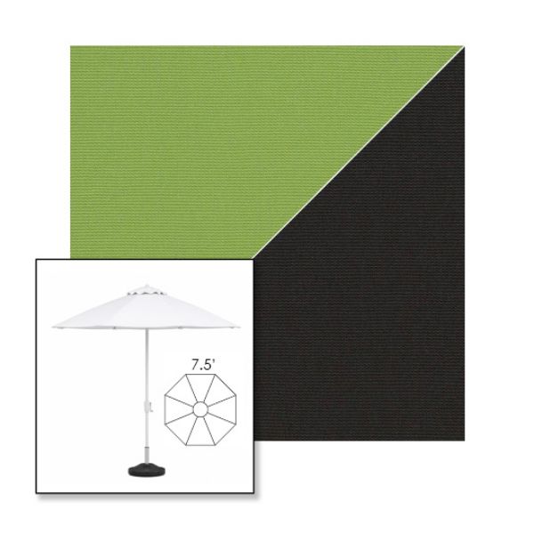 Picture of Ginkgo Black | 7.5' Fiberglass Market Umbrella Sunbrella® Awning Fabric