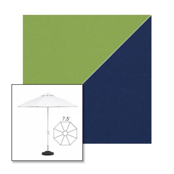 Picture of Ginkgo Marine Blue | 7.5' Fiberglass Market Umbrella Sunbrella® Awning Fabric