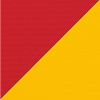 Picture of Jockey Red Yellow | 7.5' Fiberglass Market Umbrella Sunbrella® Awning Fabric