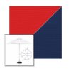 Picture of Logo Red Marine Blue | 7.5' Fiberglass Market Umbrella Sunbrella® Awning Fabric